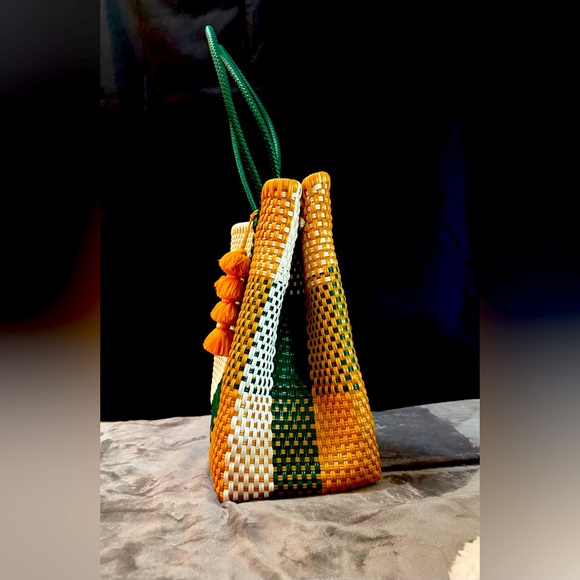 Vibrant Checkered Tote Bag - Picture 5 of 6